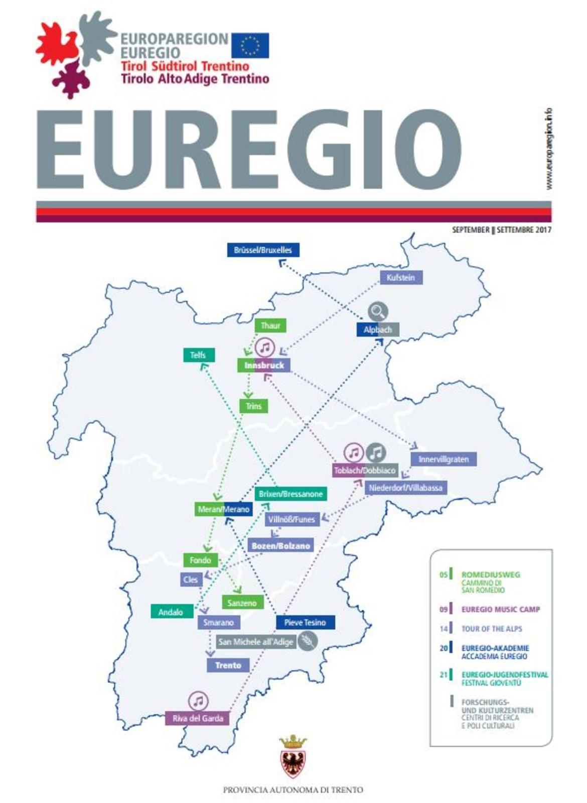 Copertina Speciale Numero congiunto Euregio Tirolo-Alto Adige-Trentino